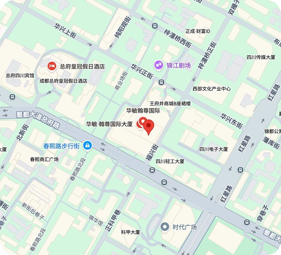 成都办公地址地图
