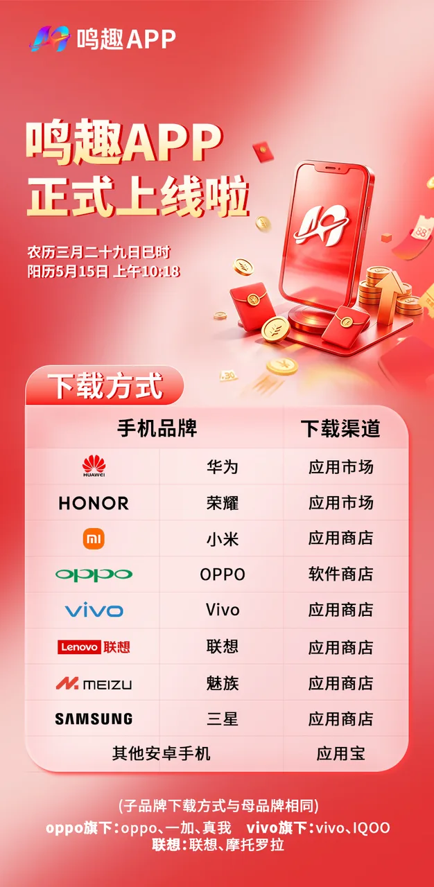 鸣趣APP重磅上线 全面开启“共建美好生活”数字新生态